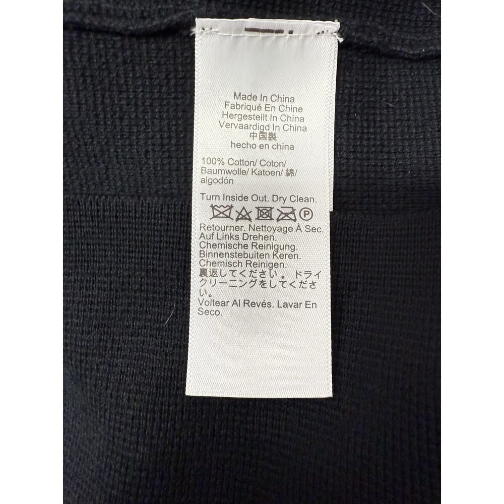 J.Crew Long Giselle Sweater Dress Black Gold Button Knit Collared Look L - Picture 8 of 8